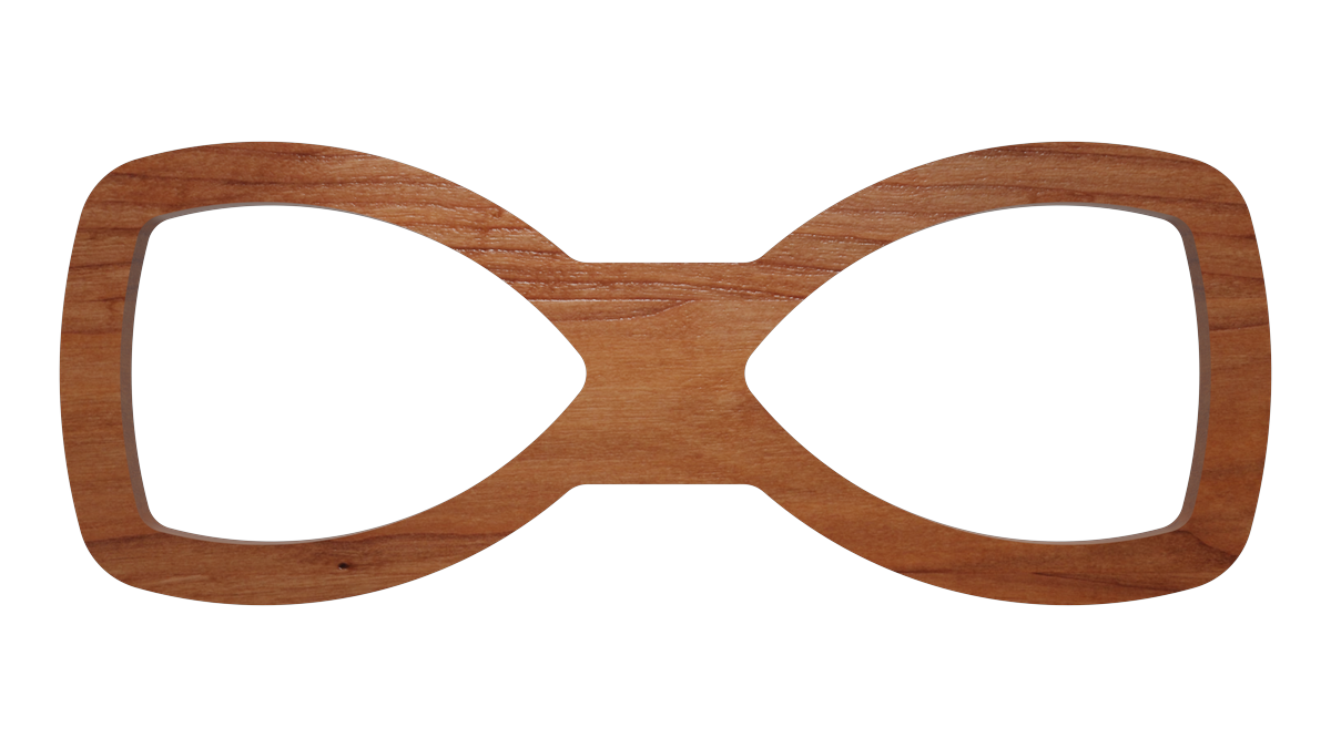 Barcelona Fliege – Material: Holz Kirsche