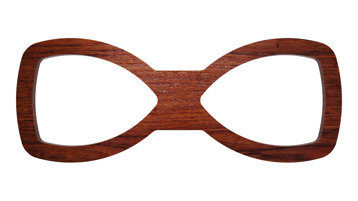 Barcelona Fliege – Material: Holz Mahagoni