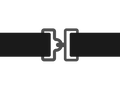 Nackenband Schwarz – Schemaansicht